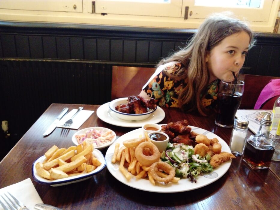Mother's day pub dinner with daughter