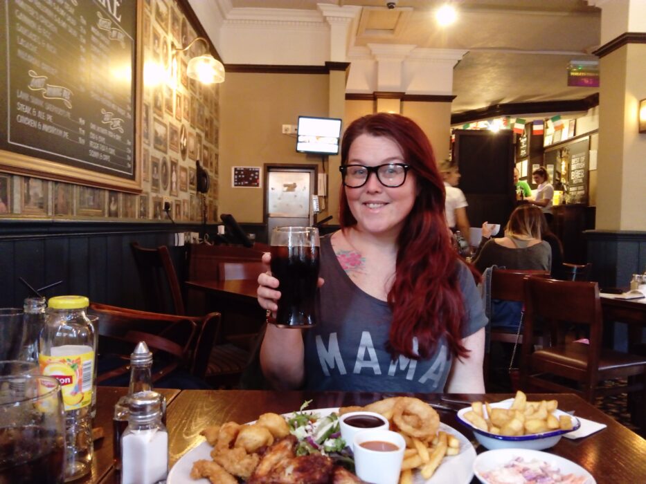 Mother's day pub dinner with daughter
