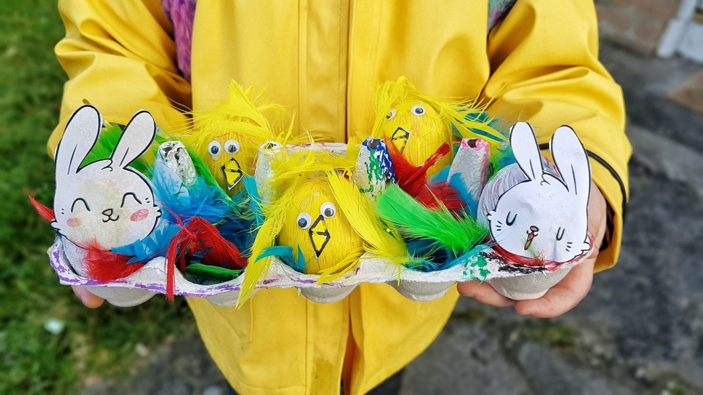 School Easter egg decorating competition