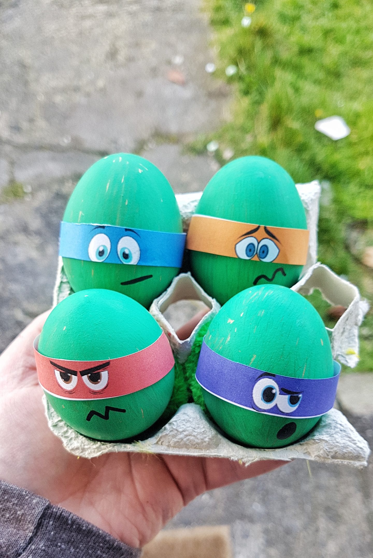 Teenage Mutant Hero Turtles Egg decorating