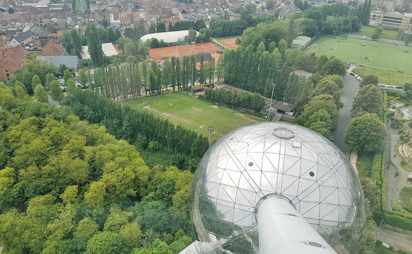 View from the top of the Atomium