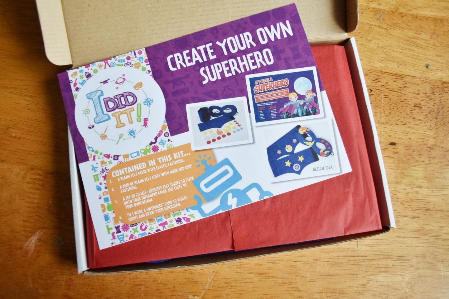 Superhero subscription box contents
