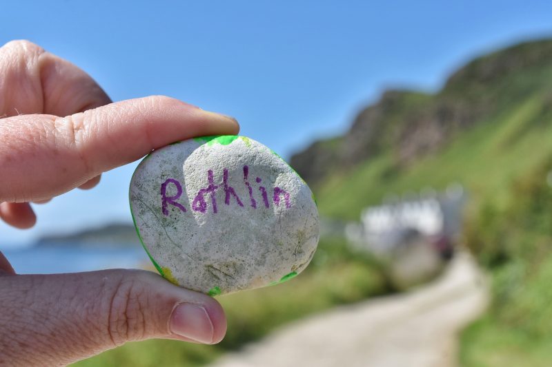 Kindness rocks on Rathlin Island