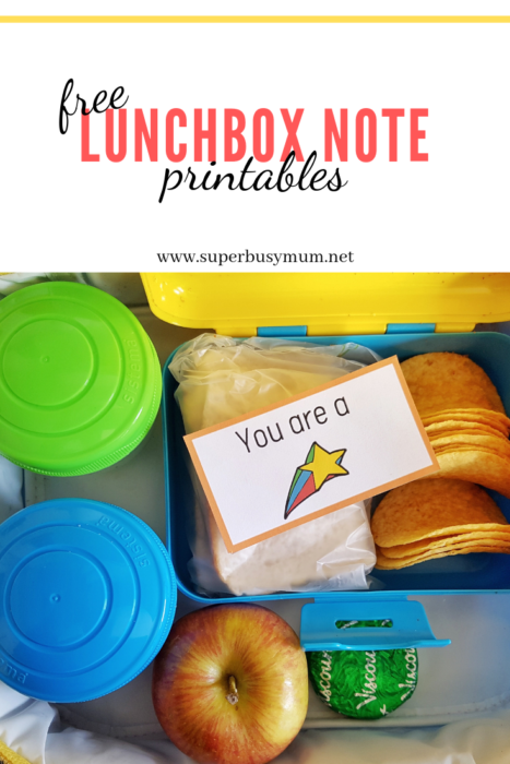 free Lunchbox printables