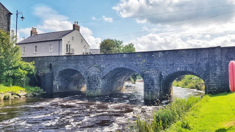 Bride and river in Bushmills