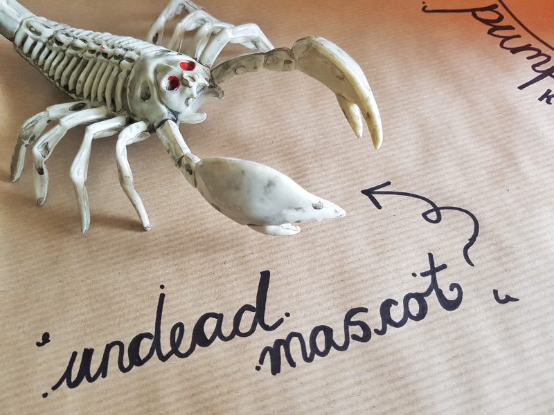 Skeleton scorpion toy