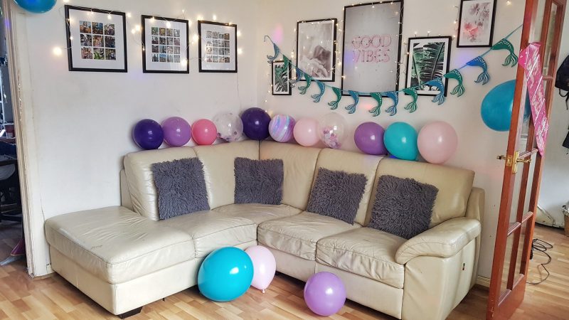 Mermaid Balloon banner