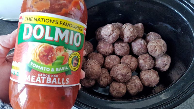 slow cooker meatball sandwich recipe