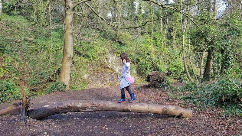 Outdoors and happy