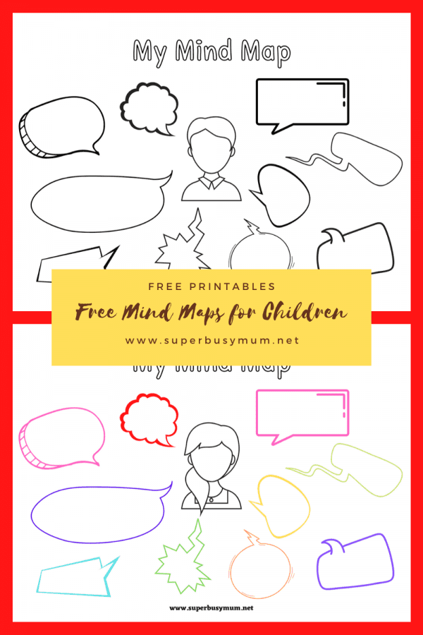 Free printable Mind Maps for children - Super Busy Mum - Northern Irish ...