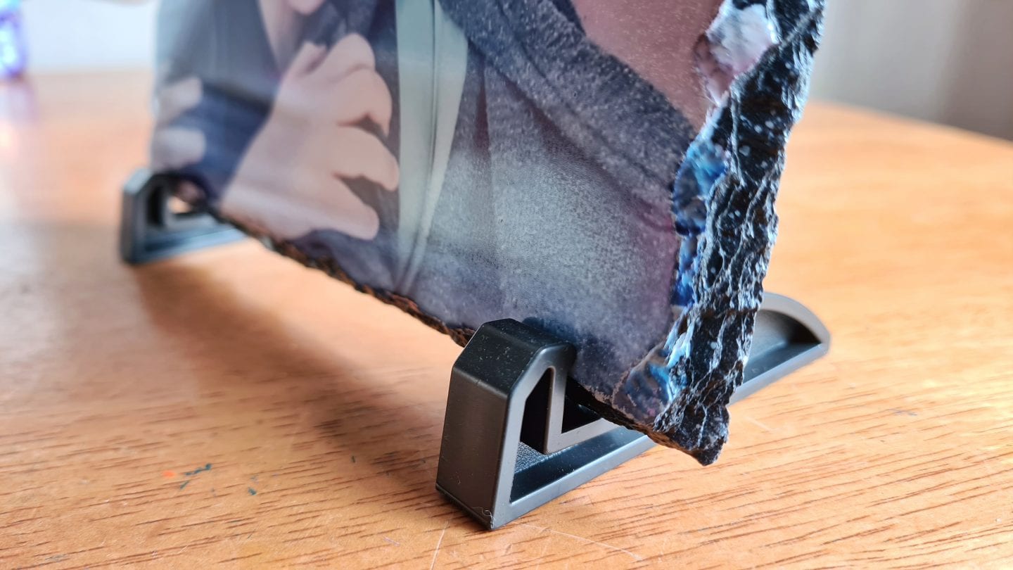 Photo slate close up