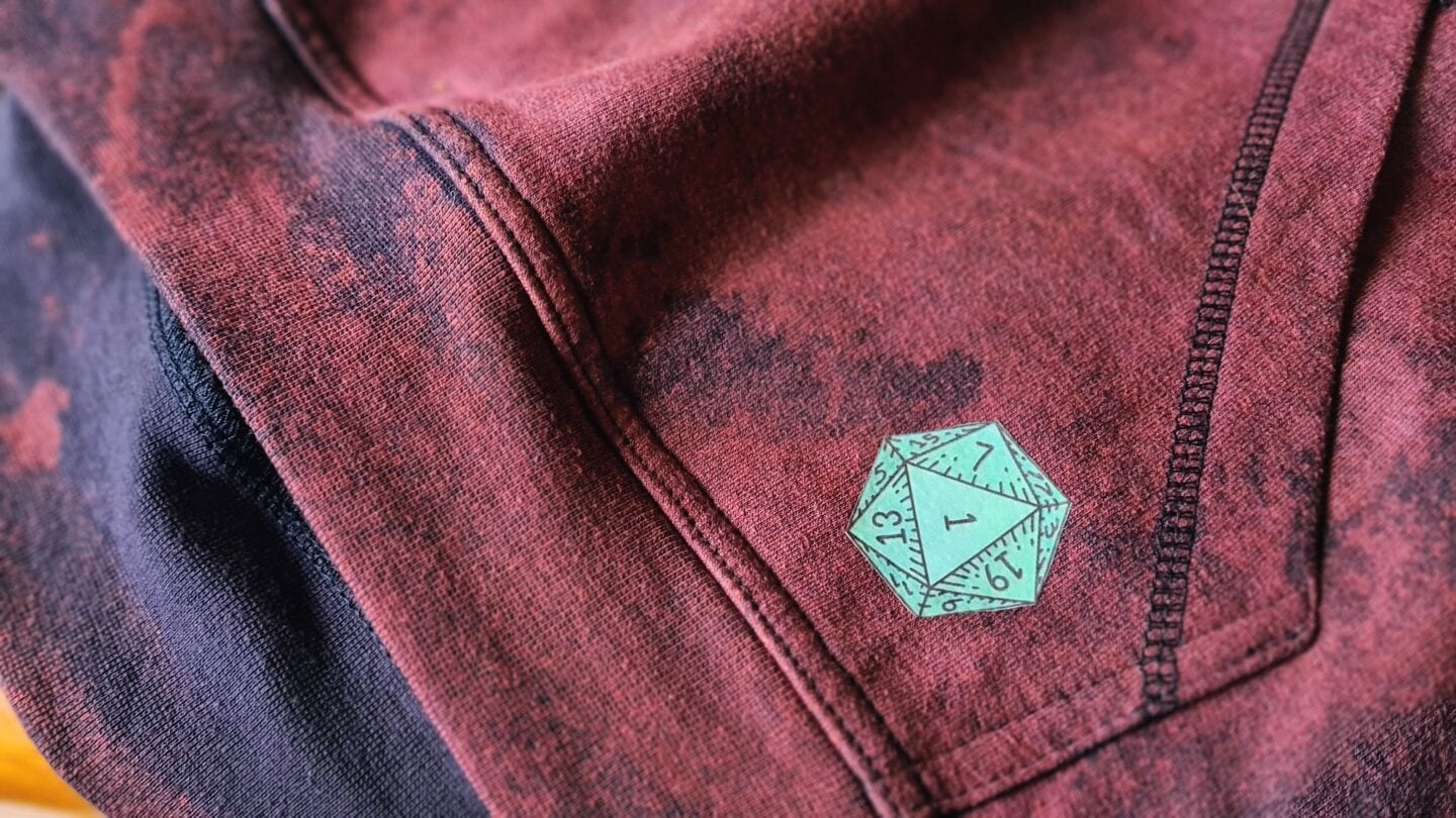 Acid washing a hoodie