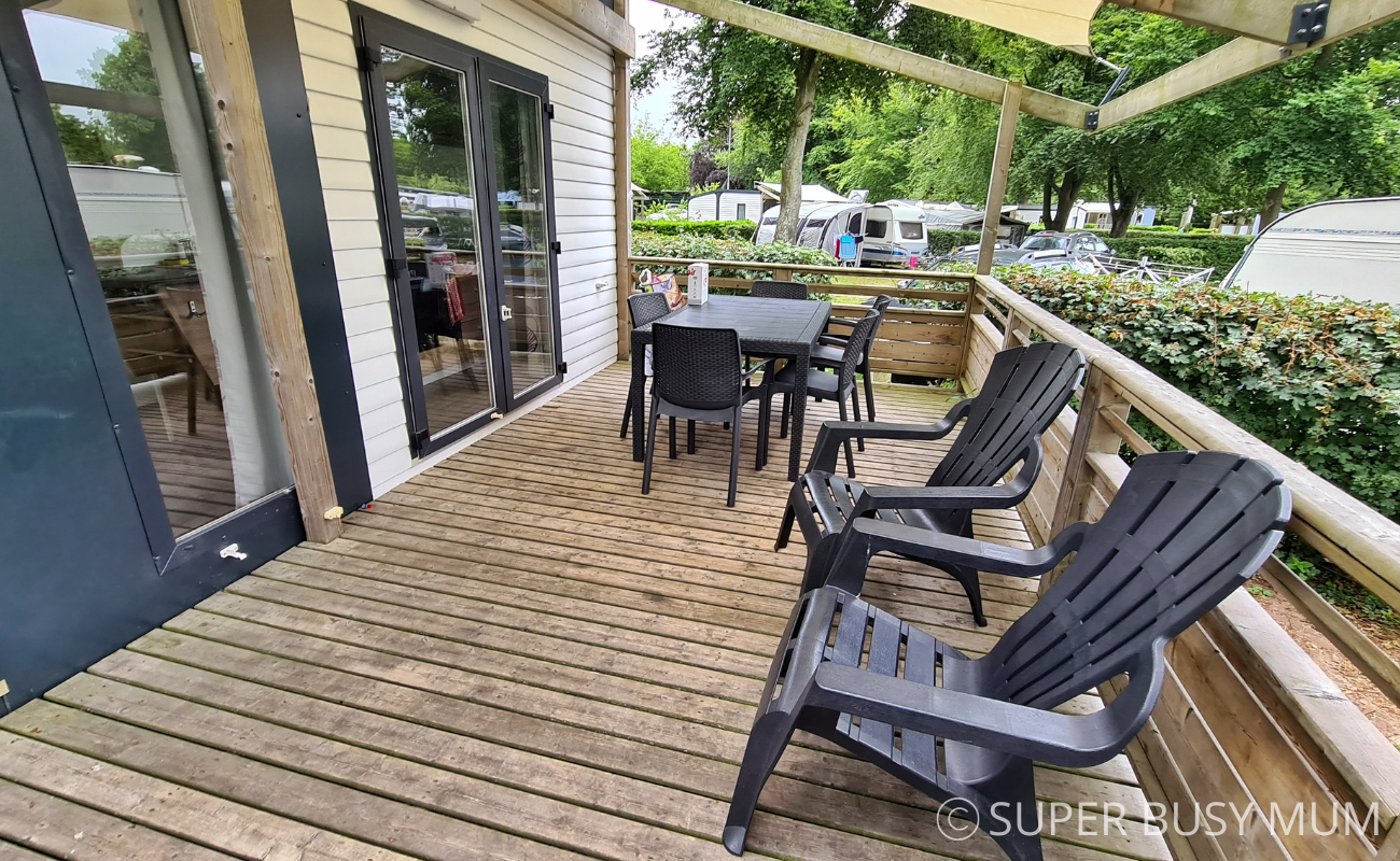 decking with azure plus accommodation with eurocamp