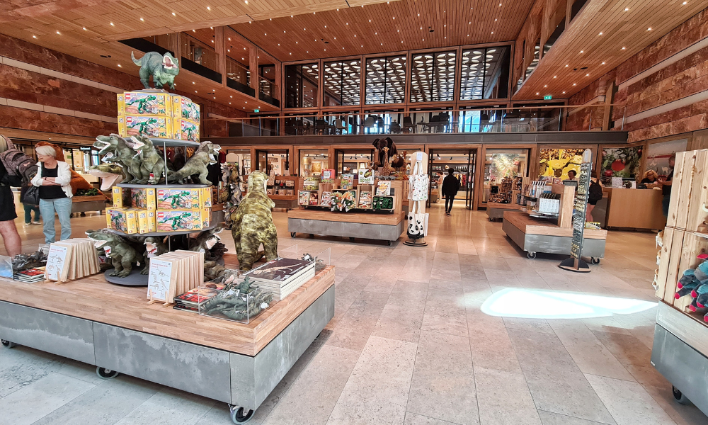 Gift shop at Naturalis